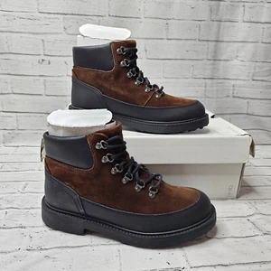 Geox Hombres U Lagorai + Agarre Botines Gamuza Cuero Reino Unido 6 Marrón/Negro - Imagen 1 de 15