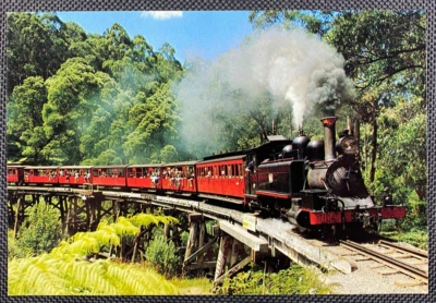 1983 4to Congreso Planta Patología Matasellos Pictóricos Sobre Puffing Billy Postal Foto 1 de 2