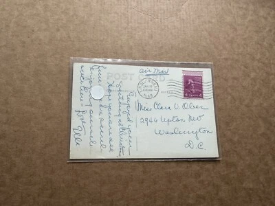 US Prexy Postal History (24-5a) 1949 Solo-Franking #808 on PPC +Lihue HI CDS - Image 1 of 2