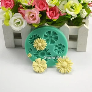 Daisy Fondant Silicone Cake Mold Flower Cake Decorating Tools Chocolate Mold - Picture 1 of 4
