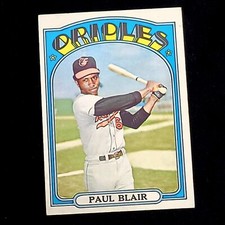 1972 Topps Baseball  #660 Paul Blair Baltimore Orioles High Number