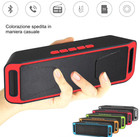 Cassa bluetooth portatile con radio FM USB Mp3 tablet smartp...