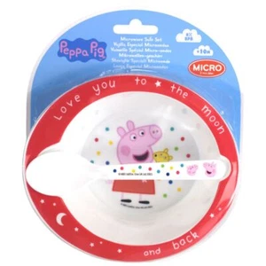 Peppa Pig Mikrowellengeschirr 2tlg. Löffel & Schüssel (10+M) Peppa Wutz - Bild 1 von 2