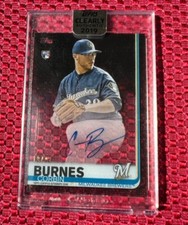 CORBIN BURNES 2019 Topps Clearly Authentic RC Auto Black #/75 Rookie Autograph