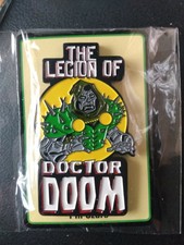 Dr DOOM and Legion Of DOOM Enamel Pin mash up. Very rare limited edition. MF KMD
