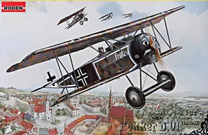 Kit modelo plástico avión de combate alemán RODEN603 Fokker D.VI escala 1/32 Primera Guerra Mundial - Imagen 1 de 10