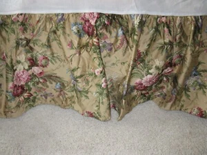 RARA gonna letto RALPH LAUREN ADRIANA floreale CAL KING POLVERE VOLANT PAESE FRANCESE - Foto 1 di 8