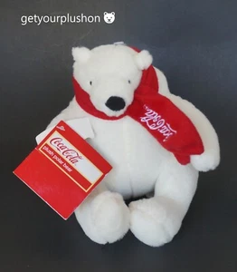 PELUCHE DE OSO POLAR COCA-COLA 2014 PELUCHE DE NAVIDAD 7" DE ALTO - Imagen 1 de 2