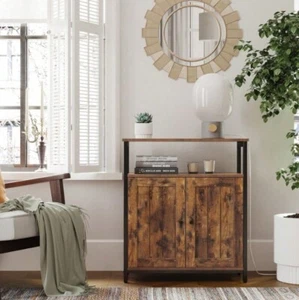 Vintage Industrial Sideboard Rustic Cabinet Cupboard Storage Unit Console Table - Picture 1 of 7