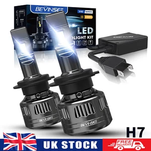 2x H7 LED Headlight Bulbs 120W 22000LM Bright White For BMW 3 Series F30 F31 F80 - Picture 1 of 8