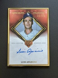 2023 Topps Gilded Luis Aparicio Gold Framed Hall Of Famer Auto Rose Gold # /50