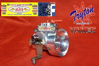 Tryton Vamec carburetor - 24 mm kart -  2 jet - double main nozzle (Grade 09/10) - Immagine 1 di 4