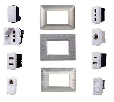 Frutti Compatibile Con Bticino Matix Prodotto Certificato Placche,Prese pulsanti