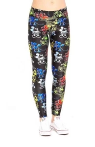 NWT Terez Disney Mickey Mouse Leggings XS BLACK - Picture 1 of 2