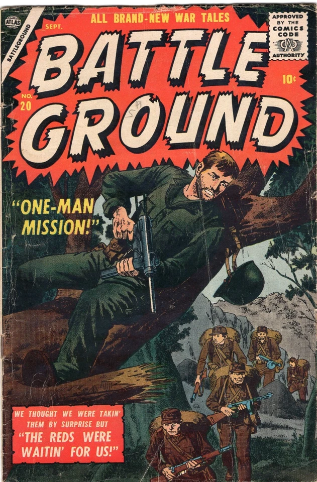 Battleground #20 Atlas Comics 1957 GD+ 3.0 - Image 1 of 3
