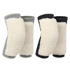Women Men Winter Knee Warmers Knee Brace Sleeve Leg Warmer Wool Cashmere Thicken - Picture 1 of 13