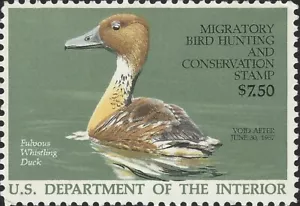 US Scott #RW53 MNH OG XF 7.50 1986 US Federal Duck Stamp CV 15.00 - Foto 1 di 2
