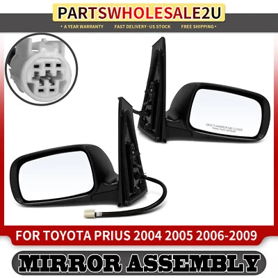 Espejo retrovisor eléctrico plegable manual térmico 2 piezas para Toyota Prius 2004 2005 2006 2007-2009 Foto 1 de 4