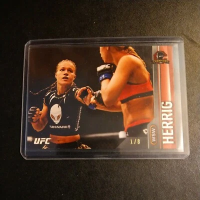 #1/8 Felice Herrig Ruby Red Parallel Card 2015 Topps UFC Champions mma  - Image 1 of 2