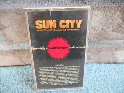 RARE VINTAGE SUN CITY ARTISTS UNITED AGAINST APARTHEID 1985 MANHATTAN CASSETTE - Image 1 of 4