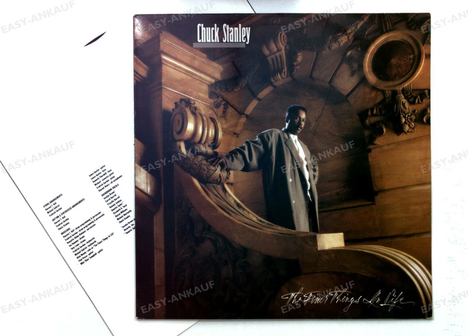 Chuck Stanley - The Finer Things In Life EEC LP 1987 + Innerbag ' - Image 1 of 1