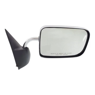 Manual Mirror For 1994-2001 Dodge Ram 1500 Passenger Side Manual Folding Chrome - Image 1 of 4