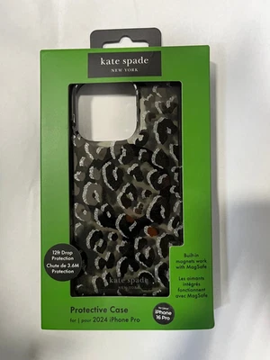 Kate Spade New York Protective MagSafe Case for iPhone 16 Pro Only -City Leopard - Image 1 of 4