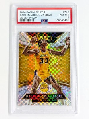 2014-15 Panini Select Courtside Серебряная Призма No246 Карим Абдул-Джаббар PSA 8 - Изображение 1 из 2