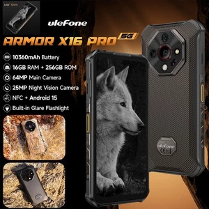 Ulefone Armor X16 PRO 5G Rugged Smartphone Android 15 Waterproof Mobile 10360mAh - Picture 1 of 22