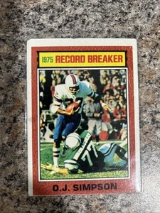 O.J. Simpson 1976 Topps #6 - Imagen 1 de 2
