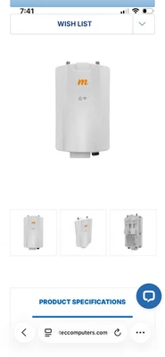 (Qty 6) A5x Mimosa Networks 5GHz 700Mbps 2x2 MU-MIMO AP IP 67 GPS: 3 new, 3 used - Image 1 of 4