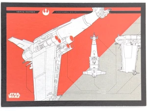 2017 Topps Star Wars: Viaggio negli ultimi Jedi Blueprints #7 bombardiere pesante - Foto 1 di 2