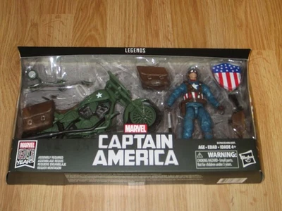 Marvel Legends 80 Aniversario Jinetes Legendarios Capitán América Con Moto Foto 1 de 4