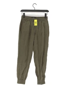 Paige Women's Suit Trousers XS Green 100% Silk Tapered Dress Pants - Picture 1 of 6