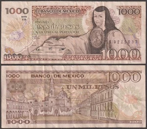 El Banco De Mexico, 1.000 Pesos, 1985, VF+, P-85 - Foto 1 di 1