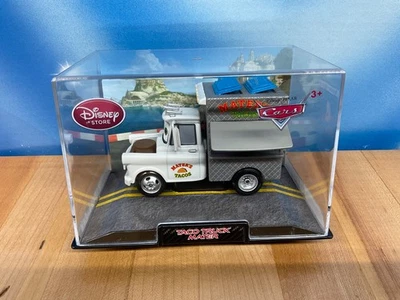 Disney Store Cars 2 TACO TRUCK MATER Die Cast 1:43  NEW In Acrylic Case RARE - Image 1 of 4