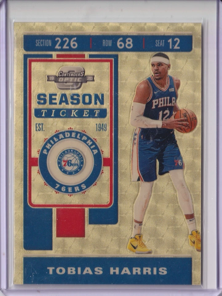 Panini Contenders Optic Tobias Harris #11 2019 vinilo dorado 1/1 Superfractor 76ers Foto 1 de 1