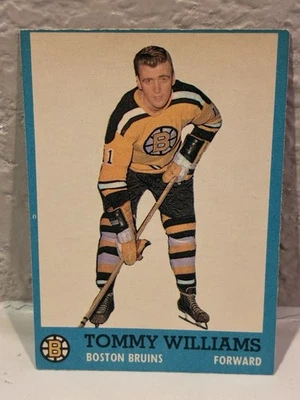 1962-63 Topps Hockey #21 Tommy Williams Rookie Boston Bruins EXMT - Image 1 of 2