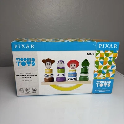 Just play disney Pixar toy story wooden balance blocks 17 blocks - Image 1 of 4