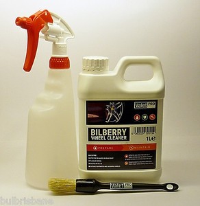 Valet PRO Bilberry Safe Wheel Cleaner 1Litre + FREE Brush & FREE Spray Bottle.