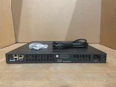 Cisco ISR4331-SEC/K9 No Clock Bug w/ Rack Kit and Cable - Image 1 of 2