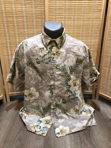 Cooke Street Hawaiian Button Up Aloha Shirt 100% Cotton Large L h181 - Bild 1 von 8