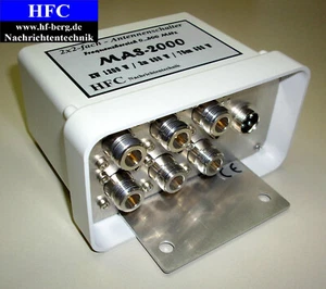 2x2-fach Antennenschalter MAS-2000 / 0-500 MHz N-Norm - Picture 1 of 3