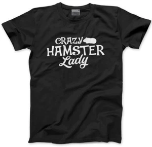 Crazy Hamster Lady - Hamsterliebhaber Tierbesitzer Geschenk Herren Unisex T-Shirt - Bild 1 von 5