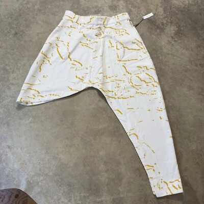 Falda asimétrica Maison Blanche para mujer mediana picante mostaza algodón pana Foto 1 de 4