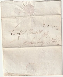1799 BATH PMK BRIEF EIN WEISS IM ALLGEMEINEN PLÄDOYER RECHTSFALL BENNETT MALMESBURY - Bild 1 von 3