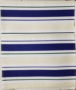 Set aus 2 gleichen Stoff Wende Tischsets (13"x18") MEHRFARBIGE HORIZONTALE STREIFEN - Bild 1 von 8