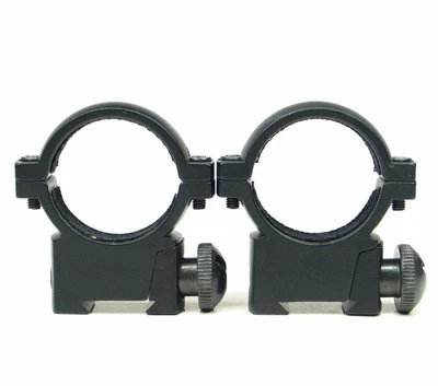 2PCs Tactical 1" 25.4mm Low Profile Scope Ring Mount Fit 11mm Rail Dovetail - Image 1 of 4