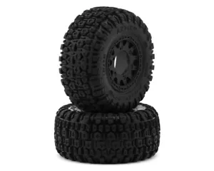 Pro-Line Aztek 2.2/3.0 Pre-Mounted SCT Tires w/Raid Wheels Black M2 w/12mm Hex - Picture 1 of 6