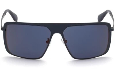 阿迪达斯OR0036 91X哑光蓝色方形金属太阳镜框60-15-140蓝色Li — 第 1/3 张图片